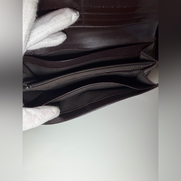 Authentic fendi brown leather wallet with COA,insert,chain ❤️🖤❤️🖤 - Picture 10 of 14